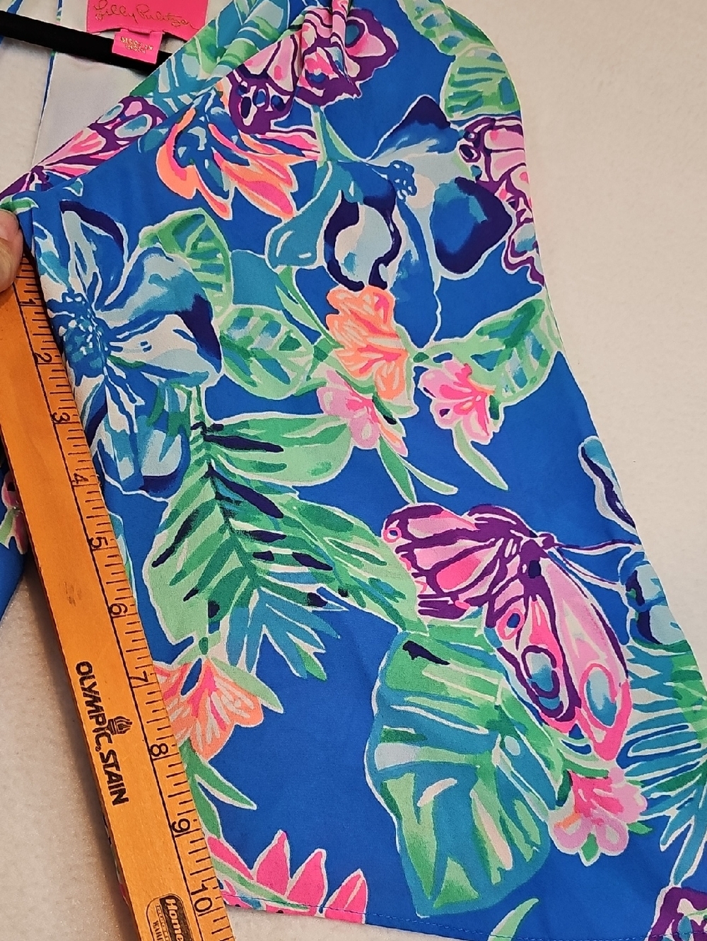 Lilly Pulitzer Blue Tropical Floral Maxi Dress - Picture 3 of 6